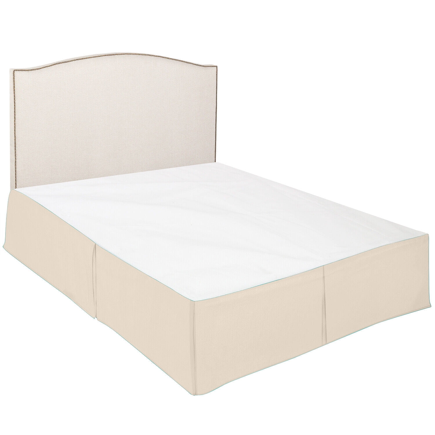 Luxury Bed Skirt  Solid Microfiber Pleated 14" Drop Premium Dust Ruffle