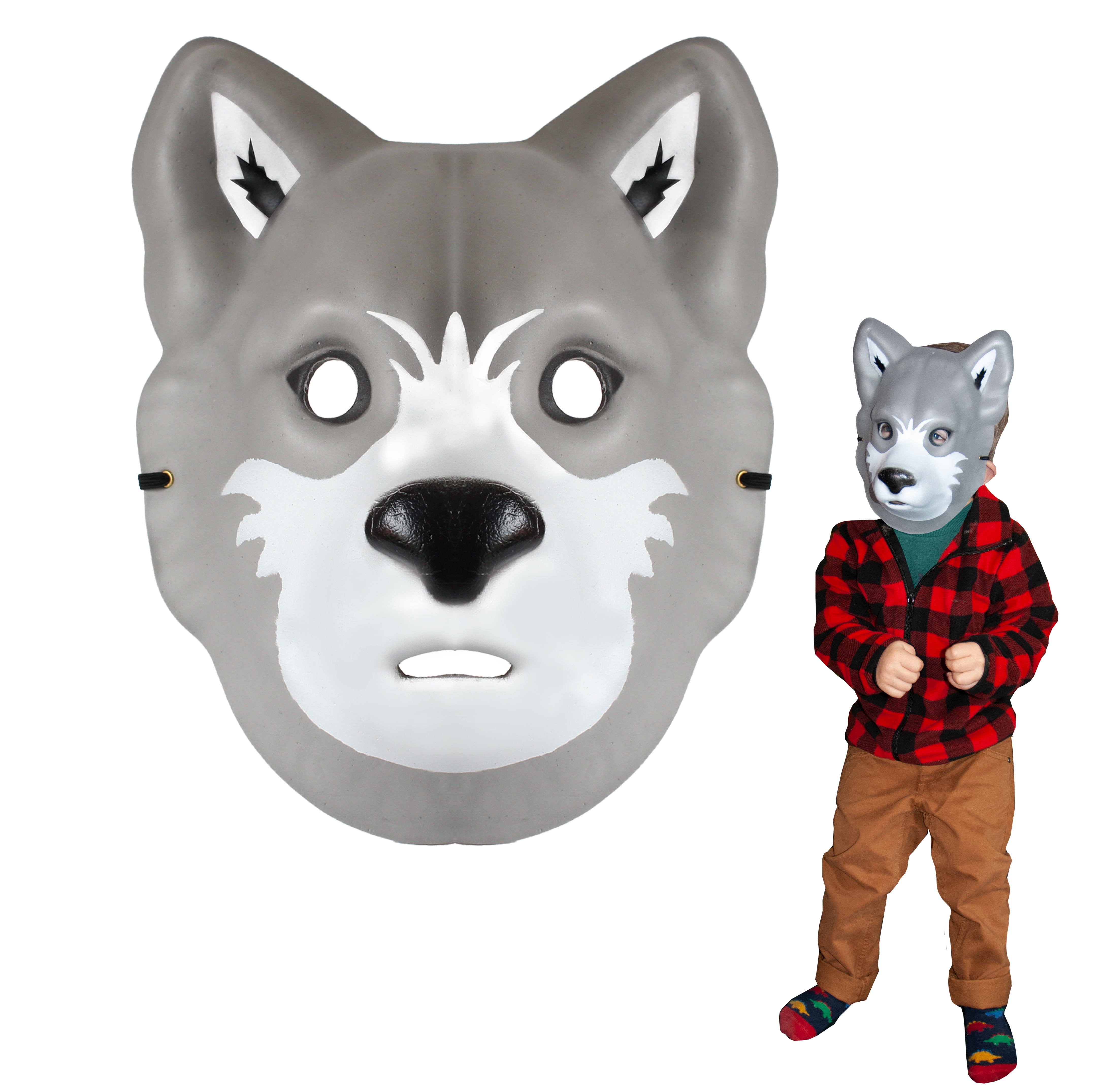 Wild Faces - Wolf from Deluxebase. Safe foam animal masks for kids -  