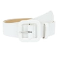 thumbnail image 2 of HAJWOH Women's Wide Leather Belt with Square Buckle, High Waist Belts for Dress Jeans Pants, 2 of 5