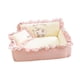 thumbnail image 1 of Sofá cama para perros y gatos, transpirable, antideslizante, para todas las estaciones, para perros pequeños. M rosa a cuadros, 1 of 9