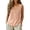 Pink, variant on Wooowa Women's V Neck Sleeveless Solid Shirts Casual Summer Button Down Tank Tops Loose Fit Embroidered Blouse