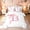 White Pink B, variant on meiyoeat Pink Bow Letter T Twin Bedding for Girls, Dreamy Princess Style Bedding Comforter Set, Pink Reversible, 7pcs