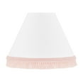 thumbnail image 4 of Sweet Jojo Designs Boho Fringe White and Pink Empire Lamp Shade, 4 of 5
