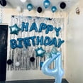 thumbnail image 6 of 40 inch Number 2 Balloon with Bow Blue Happy Birthday Aluminum Film Jumbo Number Balloon for Boys Girls Birthday Decorations Party Supplies (Blue Number 2), 6 of 14