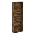 thumbnail image 1 of Pemberly Row Free Standing 6-Tier Open Storage Bookcase Amber Pine, 1 of 6