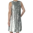 thumbnail image 2 of Rachel Roy Womens Sequin Mini Dress, Metallic, Small, 2 of 2