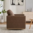 thumbnail image 5 of 360 Degree Swivel Club Chair in Elegant PU Upholstery, Single Sofa for Living Room, Office & Nursery, 5 of 10