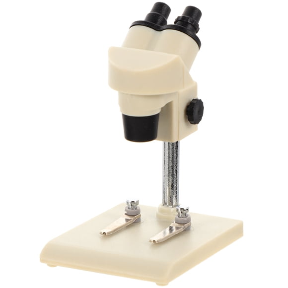 EeaseCA Mini House Simulation Microscope Diy Microscope Model Decorative Realistic Microscope Ornament