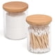 thumbnail image 1 of Juego dispensador de vidrio con soporte Qtip BKYFPQ, 2 tarros de boticario, 1 of 7
