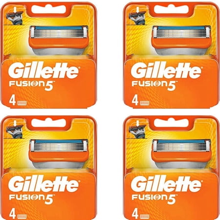 4 Packs of Gillette Fusion 5, 4 Refill Razor Blade Cartridges,