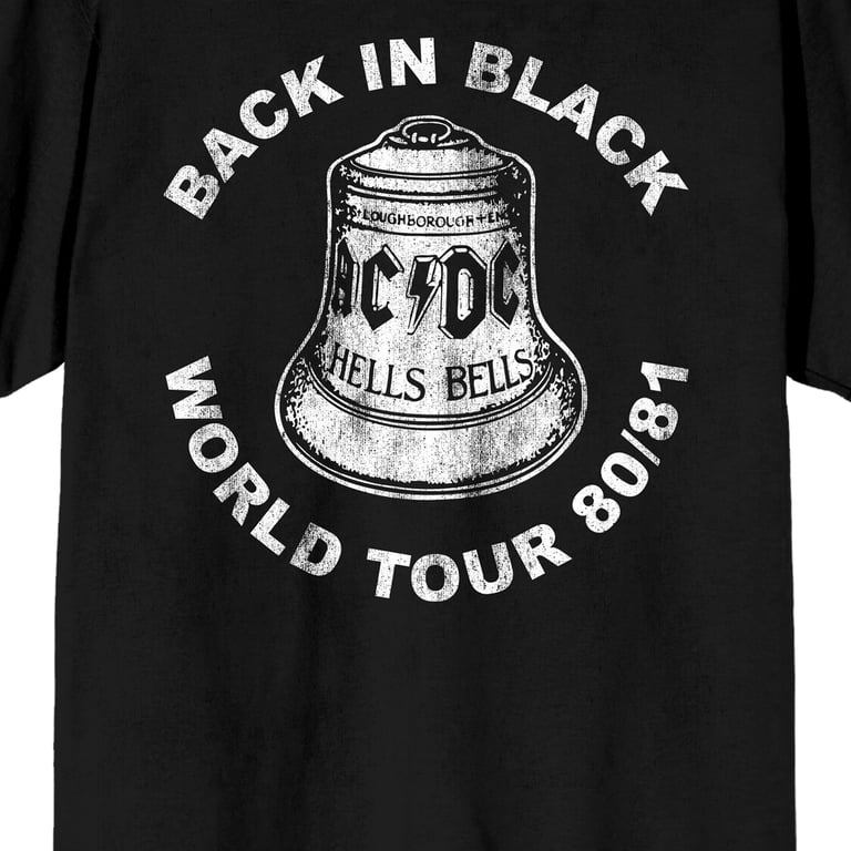 AC/DC Back in Black World Tour 80/81 Men's Short Sleeve Graphic T