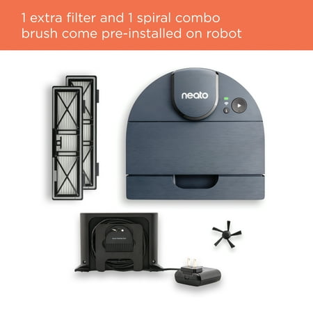 Neato Robotics - D8 Ingelligent Robot Vacuum Cleaner, LasterSmart Nav - Indigo