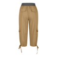 thumbnail image 3 of Pantalon Capri Cargo pour Femmes Été Décontracté Plein Air Actif Randonnée Capris Cargos avec Multiples Poches, 3 of 7