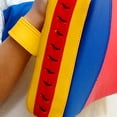 thumbnail image 4 of Almohadillas de boxeo de Taekwondo, almohadillas de entrenamiento de objetivo curvo con enfoque rectangular de cuero de PU, almohadillas de patadas de Pequeños tres colores Macarena Almohadillas para patadas, 4 of 7