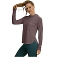 thumbnail image 2 of Sun Shirt Women UPF 50+ Sun Protection Hoodie Lightweight Quickly Dry Long Sleeve Shirts Hooded for Workout Yoga Hiking Outdoor, 2 of 7