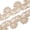 Fone, variant on Embroidered Lace Trim 4" Leaf Floral Corded Sequin Embroidery On Sheer Polyester Scalloped Mesh - Navy Blue (4.5 Meters, 1 Pack)