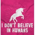 thumbnail image 2 of I Dont Believe in Humans Unicorn Bodysuit Jumper Girls Infant Baby Brisco Brands NB, 2 of 6