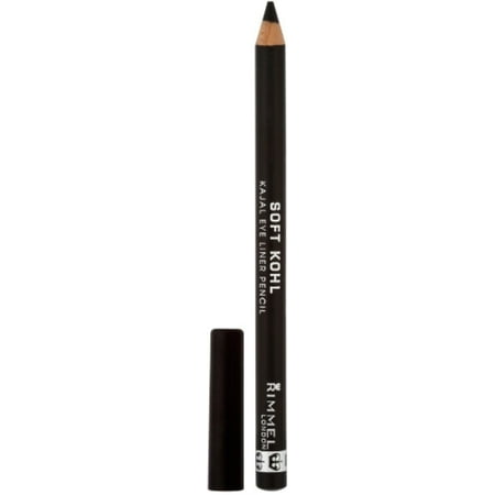 Rimmel Soft Kohl Kajal Eye Pencil, Jet Black 0.04 oz (Pack of