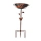 thumbnail image 2 of Baño para pájaros, comedero para pájaros, fácil de diseñar, decoración, baño para pájaros independiente y resistente Pájaro de bronce rojo, 2 of 8