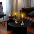 thumbnail image 3 of 2x Candelabros con figuras africanas, estatuas, candelabros, decoración de mesa, coleccionables Sentado amarillo, 3 of 9