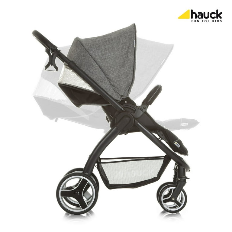 Hauck Polo Travel System - Pryia Stroller and ProSafe 35 Carseat - Melange  grey