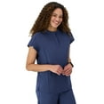 thumbnail image 2 of Hanes Womens Scrubs Mandarin Collar Scrub Top, Comfort Fit, Pockets, Sizes XS-3XL, 2 of 8