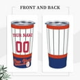 thumbnail image 3 of New York Custom Tumbler 20 oz for Women Men gift, Custom Name and Number Tumbler, with Lid and Straw Stainless Steel Tumbler Double Walled, 3 of 6