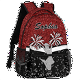 thumbnail image 2 of Jiaoprinted Personalized Cheer Backpack Custom Cheerleading Bags for Cheerleaders Customized Casual Shoulder Daypack for Cheer Team Red Glitter, 2 of 7