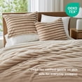 thumbnail image 2 of Regency Heights Twin/Twin XL Size Comforter Set, Fluffy Ribbed Plush Comforter Set, 2-Piece Bedding Set, Brown Ombre, 2 of 8
