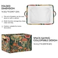 thumbnail image 2 of Yayeee Canvas Storage Basket with Handles for Shelves Fabric Bins Closet Organizer, Floral Mushroom, 2 of 8