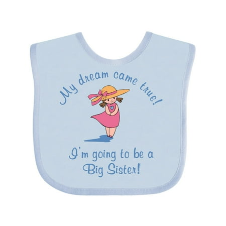 

Inktastic Dream Future Big Sister Gift Baby Girl Bib