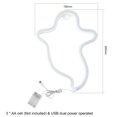 thumbnail image 4 of Yeacher Ghost Design LEDs Neon Light 3*AA Cell & USB Operated Constant Bright Mode Neon, 4 of 8