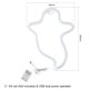 thumbnail image 4 of Ghost Design LEDs Neon Light 3 * AA Cell & USB Operado Constant Bright Mode Letrero de neón, 4 of 8