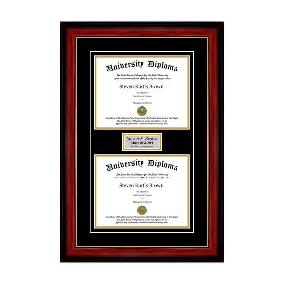 Perfect Cases and Frames 8.5" x 11" Glass Wall Mounted Frames, Red