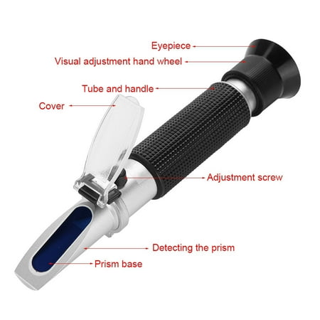 

Cergrey Wort Specific Gravity Durable Aluminum Body Gravity Refractometer Fruit For Beer