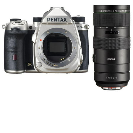 Pentax K-3 Mark III APS-C-Format DSLR Camera Body, Silver with Pentax HD PENTAX-D FA 70-210mm F4 ED SDM WR Lens