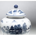 thumbnail image 3 of Zeckos AA Importing 59739 Blue And White Ginger Jar With Lid, 3 of 3