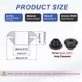 thumbnail image 2 of Grommets de Caucho de Silicona Uxcell, 22 Pcs Agujero de Perforación de 1/4" (6mm), Gasket de Caucho de Sombrero Superior de 3/16" (4mm) para Cableado de Sistema de Riego Cortafuegos, Negro, 2 of 5