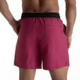 thumbnail image 4 of Kvture Men's Athletic Running Shorts Quick Dry Lightweight Shorts Color Block Drawstring Short for Sports Gym Basketball Hiking Hot Pink XL, 4 of 5