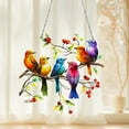 thumbnail image 4 of DefiDgd Acrylic Bird Hanging Decor,Multicolor Birds On-A-Wire Suncatchers,Bird Wall Decoration, for Windows Doors Home Decoration,Gifts for Bird Lovers(B), 4 of 7