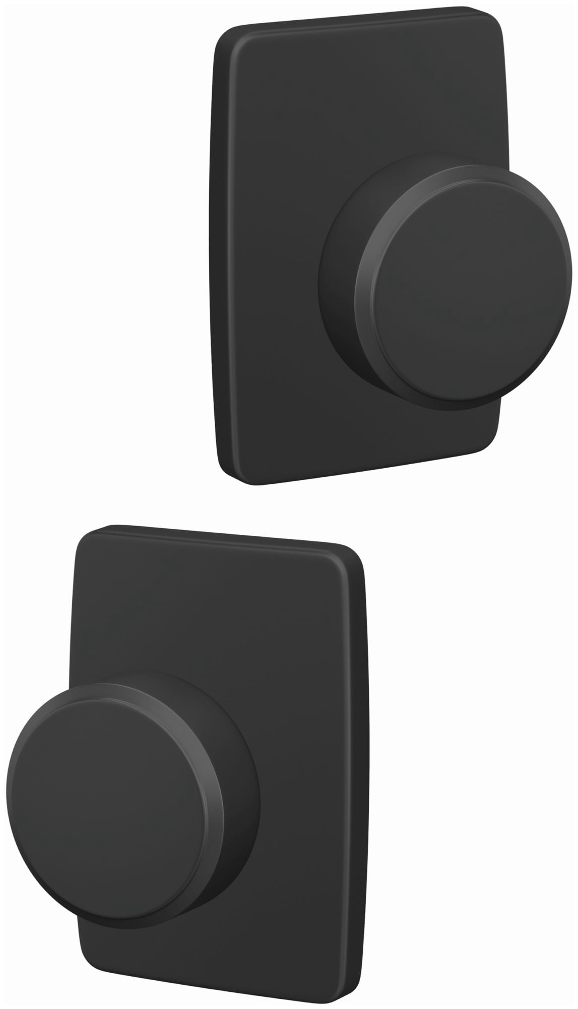 Schlage FC21SWA622GEE Custom Swanson Passage Or Privacy Door Knob Set - Black