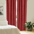 thumbnail image 2 of Ambesonne Abstract Curtains, Abstract Grid of Shapes, Pair of 28"x84", Black Red, 2 of 5