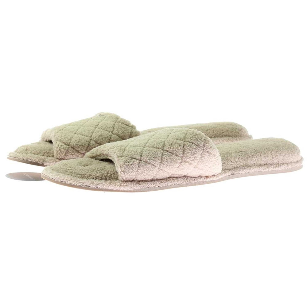 women's open toe scuff slippers