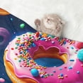 thumbnail image 2 of Naloa Starry Sky Colorful Donut Dog Blanket, 3 Sizes Cat Blanket for Indoor Cats Large Medium Small Dog Gifts-Medium, 2 of 8