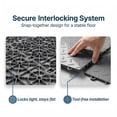 thumbnail image 5 of FlooringInc Nitro Garage Floor Tiles, Diamond Pattern, Interlocking, Graphite, 12"x12", 52 pack, 52 sq/ft, 5 of 10