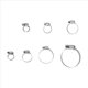 thumbnail image 3 of 80 Piezas Clips de Manguera Abrazaderas de Tubo Abrazadera de de Acero Inoxidable de 8 Mm-51 mm Juego de Abrazaderas de Manguera Clip de Tubos Automotrices Herramienta Fija, 3 of 8