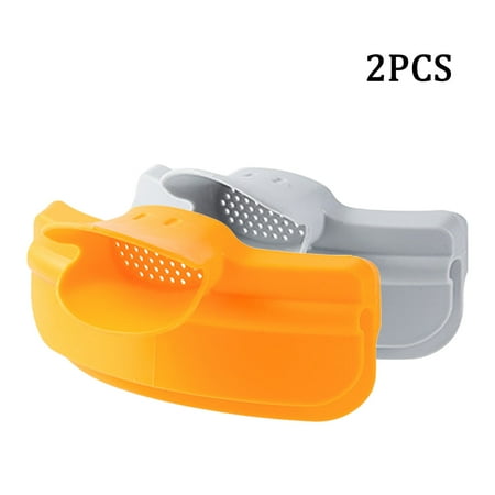 

2pcs Anti-spill Pots Round Edge Cute Kitchen Pour Soup Funnel TPR Duckbill Tools