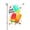 Color 3, variant on Jbralid Spring Garden Flag Hello Summer Popsicles Hearts Dots Linen Summer Garden Flags for Outside 12x18 inch