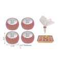thumbnail image 3 of 4PC Beaded Napkin Ring With Craft Box Red & Silver, 3 of 5