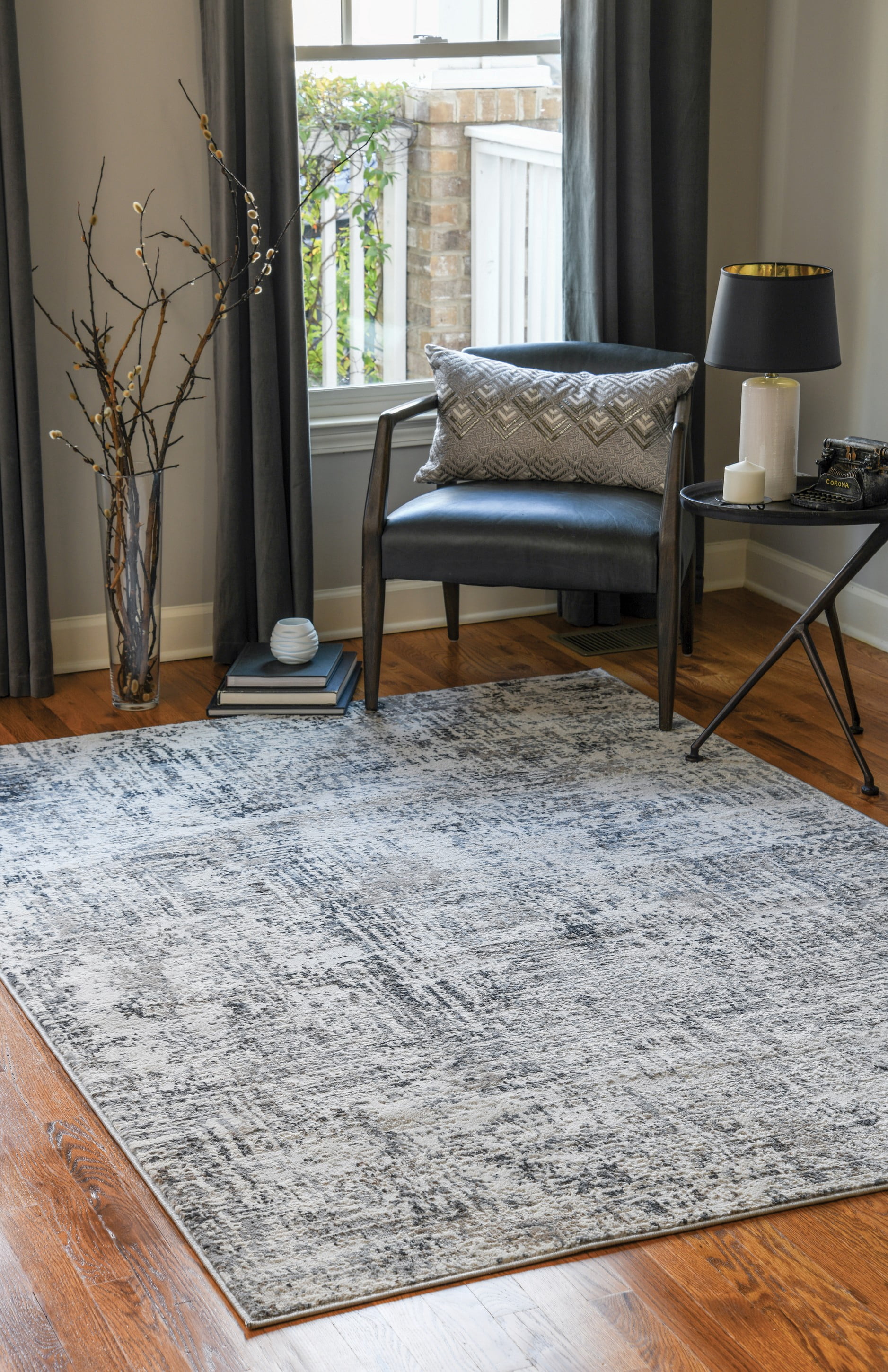 United Weavers Hyperion Telesto Transitional Abstract Area Rug, Wheat, 9'10" x 13'2"